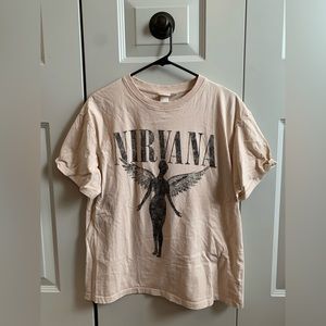 h&m oversized nirvana shirt